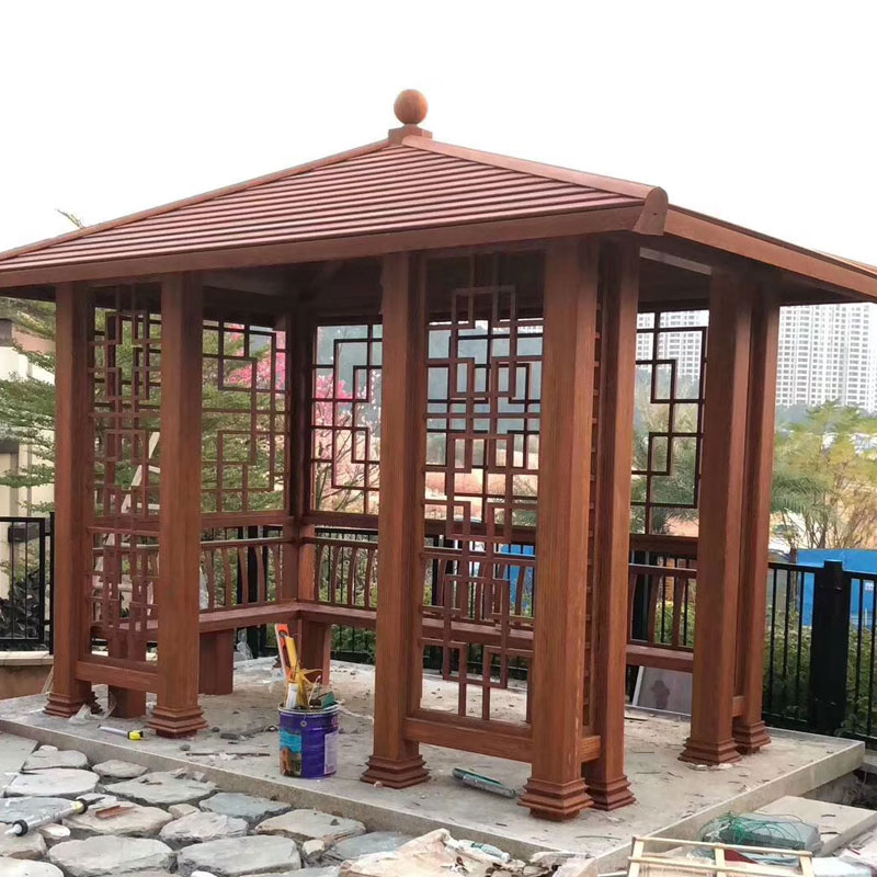 Sân hiên kiểu Trung Quốc Phòng tắm nắng hiện đại Gazebos